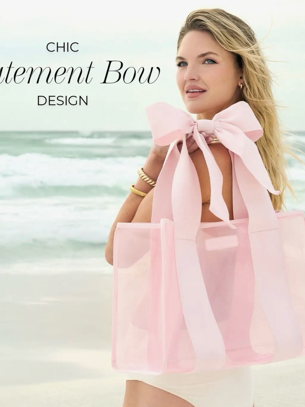 Case-mate Ballerina Pink Tote Bag with Bow - Picture 8 of 11
